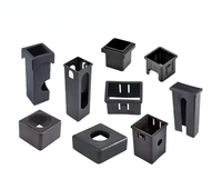 Accessoires pour équipements de fitness, Manchon isolant en plastique pour tube carré, Doublure creuse pour tube carré