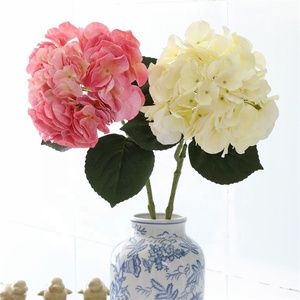 Alta Qualidade <span class=keywords><strong>Real</strong></span> Toque Hortênsia Flores Branco Vermelho Verde Artificial Hortênsia Flor Para O Casamento Decoração De Natal
