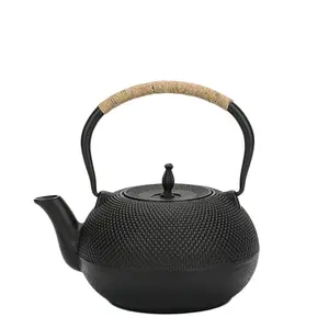 Chaleira de chá tetsubin de tamanho múltiplo, bule de ferro fundido com infusor de aço inoxidável