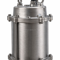 Pompe à eaux usées submersible en acier inoxydable 7,5 kW 10 CV avec système de broyage, 415 V, lame de découpe anticorrosion