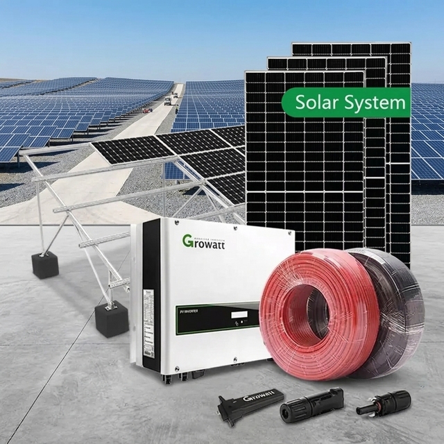 Customize on Grid Solar Power System 380v 480w  80kw 100kw 150kw 200Kw 300kw 500kw 1000kw 2MW 5MW Utility Commercial Solar Farm