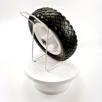 Mousse d'unité centrale solide résistante utilisée pour le pneu de chariot utilitaire de camion de main 10 pouces 3.50-4 roues de brouette électrique de jante en plastique