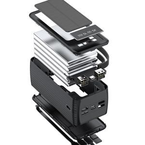 Commercio all'ingrosso 100000mAh banca di energia solare con la torcia elettrica e cavi 10W potenza di uscita per i telefoni cellulari all'aperto <span class=keywords><strong>campeggio</strong></span> - Product Image 3