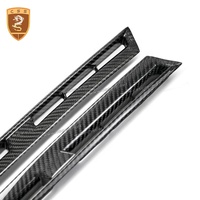Conduits d'aération de garde-boue avant en fibre de carbone véritable pour Nissan GTR R35 2008-2024, style OEM, garniture de prise d'air latérale du garde-boue