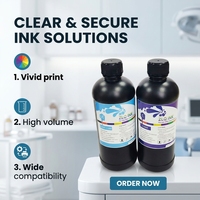 Tinta UV Berkualitas Tinggi untuk Mesin Cetak Digital Tinta Printer UV LED Ramah Lingkungan
