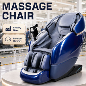 New Design 4d Track Control Rocking Music Home Use zero Gravity Shiatsu Leather Luxury Chair - Product Image 1