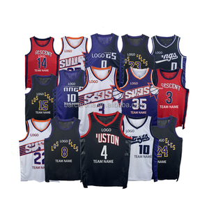 2025 новый пользовательский модный сшитый мужской баскетбольный трикотаж баскетбольный костюм Джерси - Product Image 2