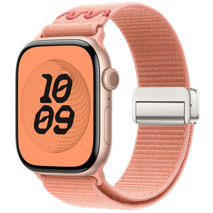 Bracelet en nylon à boucle magnétique pour <span class=keywords><strong>Apple</strong></span> <span class=keywords><strong>Watch</strong></span> 49 mm 46 mm 42 mm, bracelet réglable pour homme et femme pour iWatch Series - Product Image 6