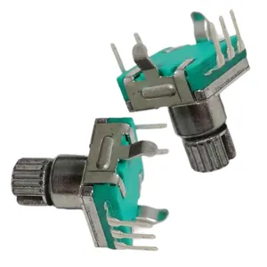 Codeur EC11 Encodeur mini Commutateur Rotatif Résistance Variable Arbre Métallique EC11S-Q51H-L10K4-20P/15P