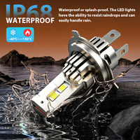 Ampoules de phares LED H4 9003 d'origine pour voiture, 12V 6500K blanc, ampoules de phares halogènes HID 1:1, éclairage à 360°, garantie de 2 ans