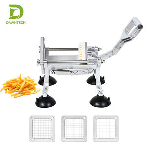 Cortador Manual Comercial de Papas Fritas, Cortador de Patatas Resistente con Cuchillas Reemplazables de 6, 9 y 13 mm, Aleación de Aluminio y Acero Inoxidable - Product Image 3