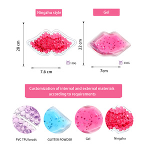 Chất lượng cao Tùy chỉnh hình môi gel nước đá gói cho <span class=keywords><strong>Hot</strong></span> & lạnh trị liệu thẩm mỹ & phẫu thuật nhựa Quà tặng khuyến mãi logo độc đáo - Product Image 5
