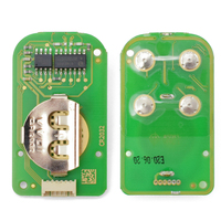 Carcasa de Llave Remota Universal Xhorse de 4 Botones XKXH21EN con Botones de Bloqueo, Desbloqueo, Pánico y Apertura de Maletero para Programador de Llaves VVDI
