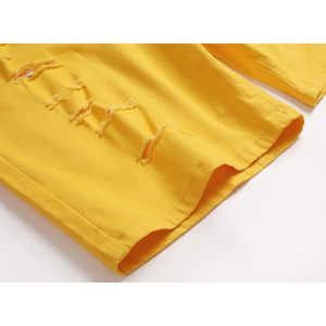 LONGBIDA, pantalones vaqueros rasgados de estilo Vintage para hombre, pantalones cortos holgados, clásicos, elásticos, destruidos, informales, vaqueros, leopardo, color cristal - Product Image 5