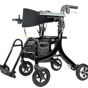 Chariot de courses pliable et léger tout-terrain pour personnes âgées, <span class=keywords><strong>fauteuil</strong></span> <span class=keywords><strong>roulant</strong></span>, vélo à main, dispositif d'assistance, marcheur et déambulateur - Product Image 2
