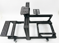 Simulateur de course et cockpit robuste en aluminium 4080, support de jeu de course réglable pour simulateur de voiture, support de jeu de course 4DOF