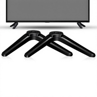 Set Braket Dasar TV Universal, Kaki Pengganti Dudukan Meja, Dudukan Layar Plastik, Kompatibel