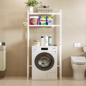 Hộ gia đình <span class=keywords><strong>2</strong></span> lớp đa chức năng không gian tiết kiệm giá lưu trữ giá rẻ tầng thường vụ phòng tắm freestanding máy giặt kệ - Product Image 3