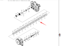 8976097690 Pièces d'excavateur Hitachi d'origine, palier de vilebrequin principal du moteur Isuzu 6UZ1