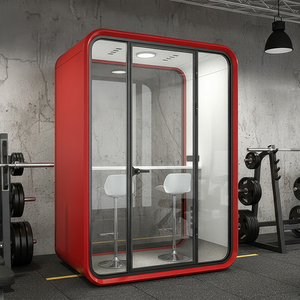 Cabina telefónica para reuniones, cabina acústica insonorizada para estudio, oficina, cabina <span class=keywords><strong>de</strong></span> grabación, cabina <span class=keywords><strong>de</strong></span> trabajo silenciosa moderna a prueba <span class=keywords><strong>de</strong></span> sonido - Product Image 3