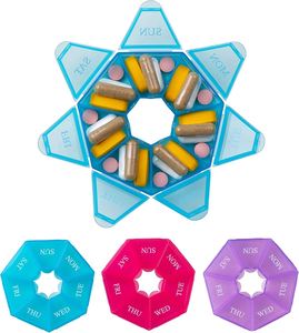 Boîte à pilules hebdomadaire extra-large sans BPA, idéale pour les voyages - Product Image 2
