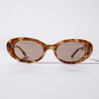 Lunettes de soleil unisexes ovales et elliptiques en acétate biodégradable, style œil de chat, écaille de tortue Havana, écologiques, avec logo gratuit