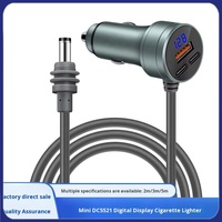 3M/10FT Starlink Mini LED-Anzeige Bildschirm Auto-Ladegerät Schnellladekabel DC-Stromkabel Geflochtenes PVC Reiner Kupferleiter 12V-24V