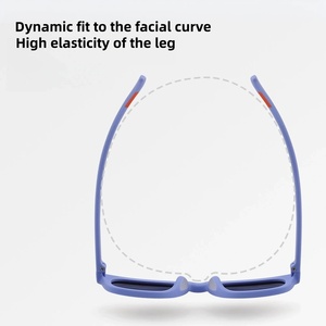 Kacamata Anak Trendi <span class=keywords><strong>2026</strong></span>, Bingkai Kotak, Lensa Polarisasi, Logo Custom, untuk Anak Perempuan dan Laki-laki, Proteksi UV400 - Product Image 3