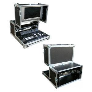Kkmark Sản Xuất Xách Tay 2 Trong 1 Màu Đen 19 "Rack Núi 3U 4U Elevision <span class=keywords><strong>Studio</strong></span> Pro HD Sản Xuất <span class=keywords><strong>Mixer</strong></span> Trường Hợp Chuyến Bay - Product Image 1