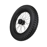 Ensemble de roues arrière de moto avec pneu tout-terrain 18*2.15 36H pour SURRON S/X - Modification de moto