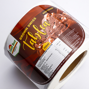 Étiquettes personnalisées pour aliments surgelés, résistantes à l'eau, en BOPP, autocollantes, en rouleau, pour contenants de chocolat, de crème glacée, emballages de congélation - Product Image 3
