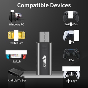 Adaptateur de contrôleur BT R011, récepteur de manette sans fil pour P-S-5 P-S-4 <span class=keywords><strong>Swi</strong></span>-ch PC Android <span class=keywords><strong>TV</strong></span> Box, convertisseur de contrôleur de jeu USB - Product Image 3