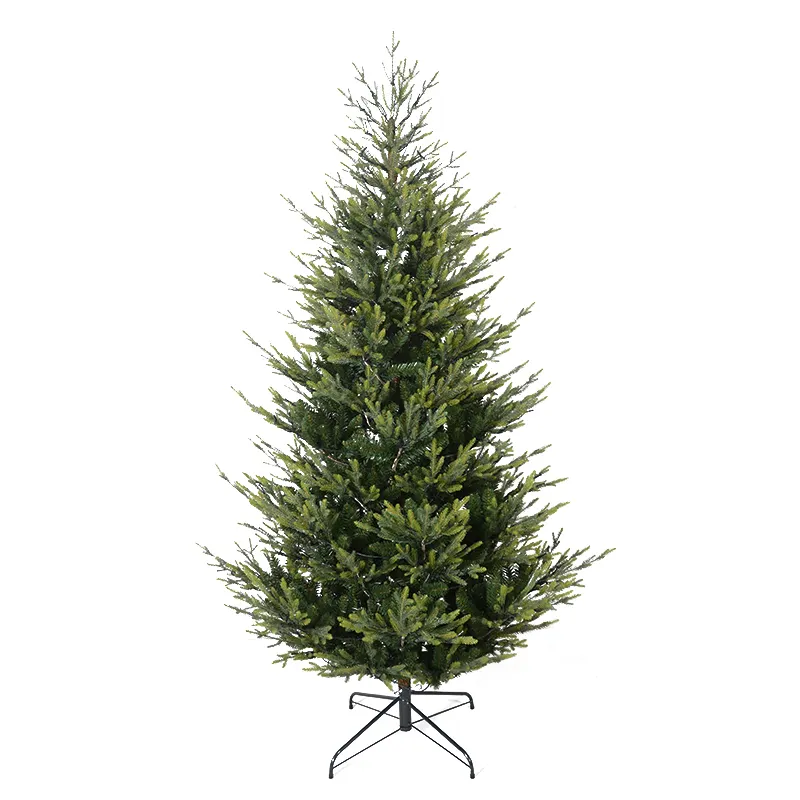 Green Artificial PVC Christmas Tree With Metal Stand Indoor Outdoor Holiday Xmas Tree