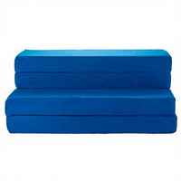 Matelas en mousse haute densité à quatre plis avec housse amovible pour bébés et enfants, design moderne, fabriqué en Chine, emballage postal inclus