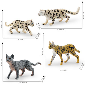 -Simulación de vida salvaje leopardo modelo niños CIENCIA Y eduion cognición nieve <span class=keywords><strong>Serval</strong></span> decoración juguete - Product Image 4