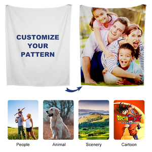 <span class=keywords><strong>Couverture</strong></span> en <span class=keywords><strong>polaire</strong></span> sherpa 100% polyester à motif personnalisé, impression par sublimation, tricotée, chaude, douce, jetée, <span class=keywords><strong>couverture</strong></span> <span class=keywords><strong>blanche</strong></span> avec logo - Product Image 3