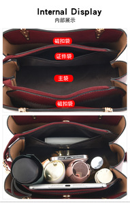 Newest Handbags Luxury Pu Leather Shoulder <b>Tote</b> Bags Women Brands Crossbody Wholesale - Product Image 6