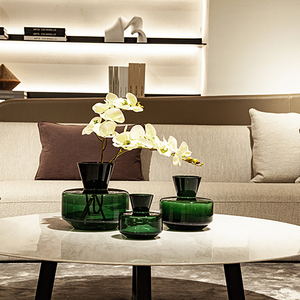 Botella de ángulo recto decoración del hogar MUNU soporte de cristal verde completo para jarrones de plantas de pared rosa - Product Image 4