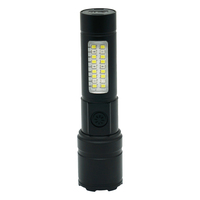 Nouvelle lampe torche COB portable rechargeable à LED blanche en alliage d'aluminium à haut lumen, portée du faisceau 200-500 m, optique