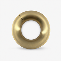 OEM Custom Precision CNC Turned Brass Slit Ring Split Retaining Ring Torus Seal Spacer Industrial Equipment Parts