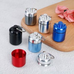 Caja de Aluminio Personalizada con Logotipo para Pastillas, Estuche para Medicamentos, Impermeable, con Llavero, Mini Pastillero - Product Image 1