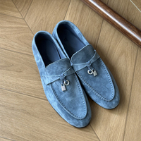 Klassische Herren-Loafer im italienischen Stil aus echtem Leder, bequeme Anzugschuhe für den täglichen Geschäftsgebrauch, luxuriöser italienischer Stil für Herren, Original