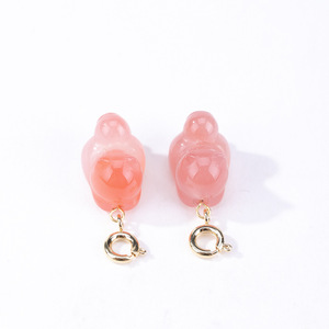 Ciondolo in Agata con Pixiu per Creazione di Gioielli, Accessorio per Bracciali e Collane Fai-da-Te, Vari Stili - Product Image 5