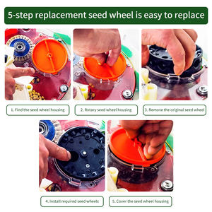 Seminatrice Manuale a Spinta per Semi di Mais, Soia, Arachidi, Grano, Riso, Piselli, Fave, Sorgo - Product Image 6