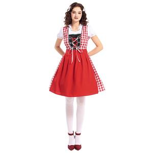 Tradizionale Oktoberfest tedesco birra ragazza Dirndl vestito Anime giapponese costumi da <span class=keywords><strong>cameriera</strong></span> uniforme da <span class=keywords><strong>cameriera</strong></span> <span class=keywords><strong>per</strong></span> i festival - Product Image 6