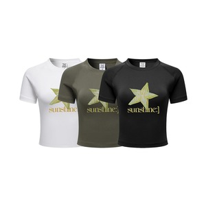 Verano americano hombro positivo <span class=keywords><strong>Spice</strong></span> Girls camiseta mujer manga corta nueva fruta estampado Slim Top - Product Image 4
