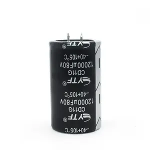 Electronic Components Suppliers 80V 12000UF 35*60mm Aluminum Electrolytic Capacitor For Audio