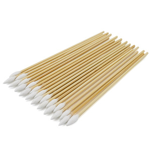 Hisopos de algodón puntiagudos Bonson de 6 pulgadas con varilla de bambú desechables para limpieza y cosmética DIY - Product Image 4