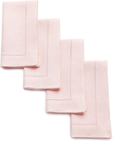 Serviettes de table en lin rose blush brodées à la main avec monogramme personnalisé, couleur unie, lavables, réutilisables pour mariage, hôtel