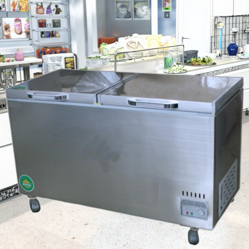 Sliver 500L Stainless Steel Top Freezer